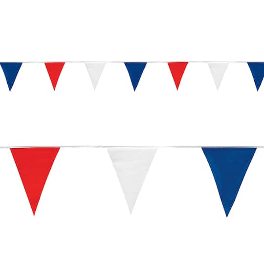 Beistle 30Ft Red, White & Blue Pennant Banner | 30 ft | Michaels®